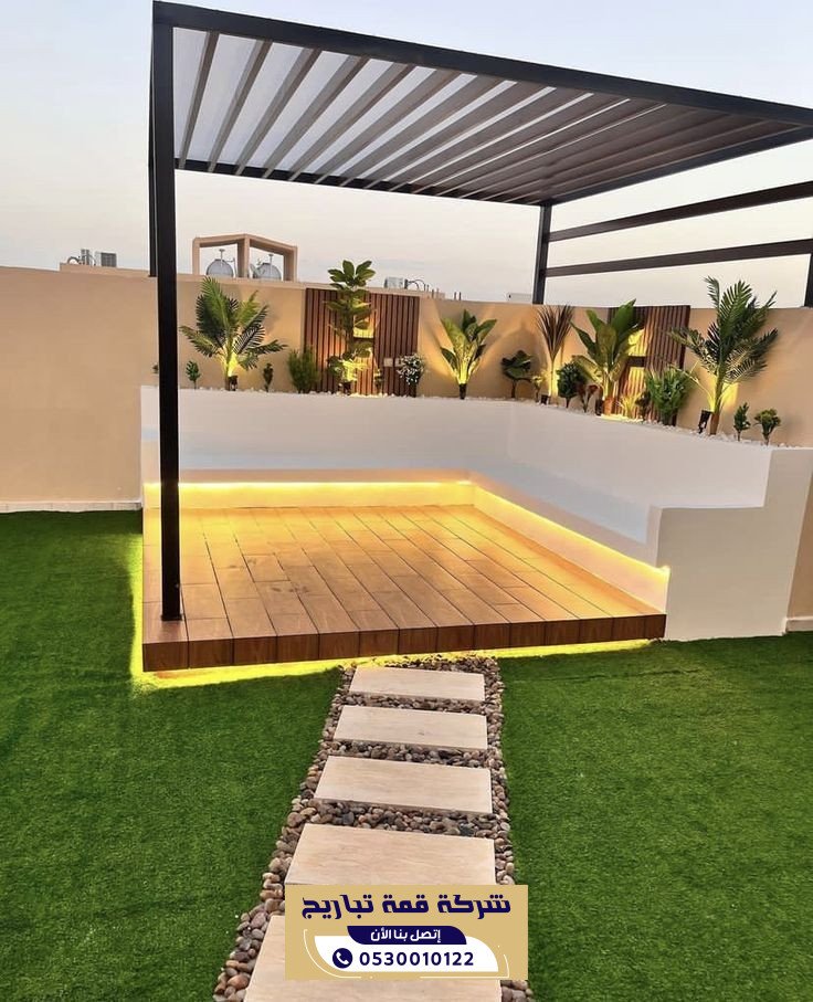 تنسيق حدائق فلل الرياض باحدث التصاميم - 0530010122